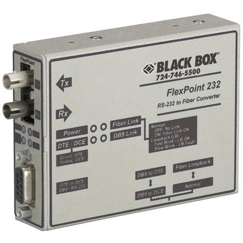 Black Box ME660A-MST Flexpoint RS-232 to Fiber Converter, MUL