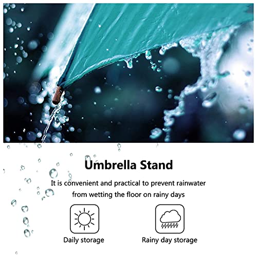 Porte-parapluie avec bac de récupération d'eau pour optimiser votre entrée - 4