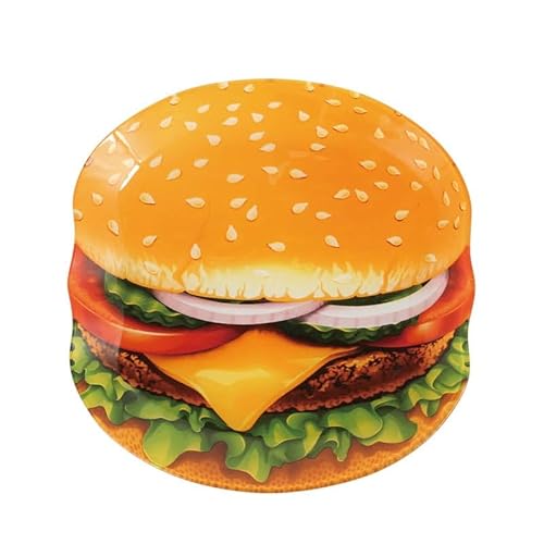 �_���g��(Dulton) �v���[�g �M HAMBURGER �n���o�[�K�[ ����22×243×247mm G815-973HB GLASS FARMER PLATE HAMBURGER