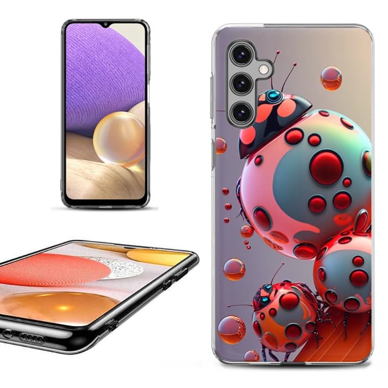 One Tough shield Slim Fit Shockproof Phone Case Compatible with Samsung Galaxy S24+ / S24 Plus 5G - Ladybug Robot