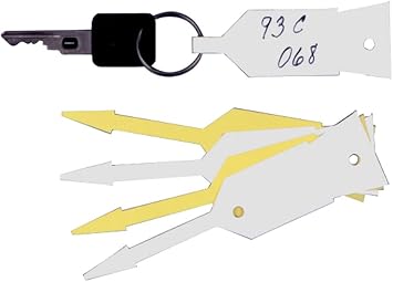 John Dow Industries 086W White Disposable Key Tag, 1 Pack