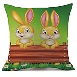 ✿Bestes Geschenk für die Grüße der Frühlingssaison Frohe Ostern Charaktere Schöne lustige Farbe Eier Hase Kaninchen