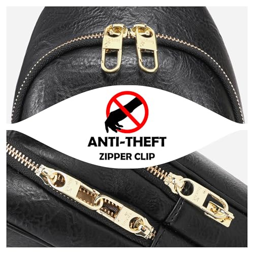 Haytijoe Crossbody Bags for Women Leather Sling Bag Anti-theft Cross Body Bag Travel Sling Purse Chest Bags Fanny Packs2