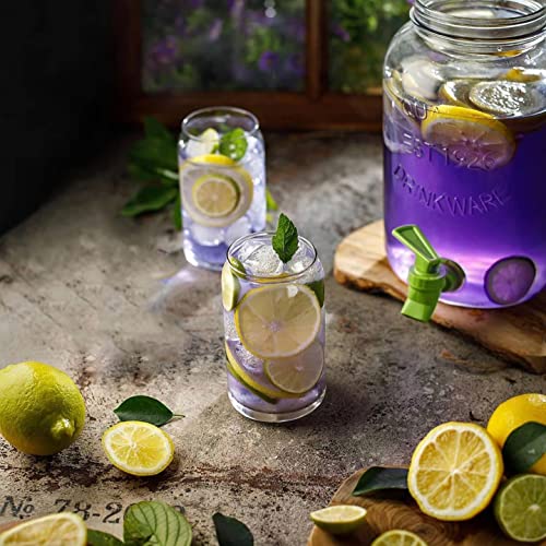 Le'raze Drinking Glasses 10Pc Set - Kiddush Cups & Sets, 16Oz Iced Tea Glasses #TOP2