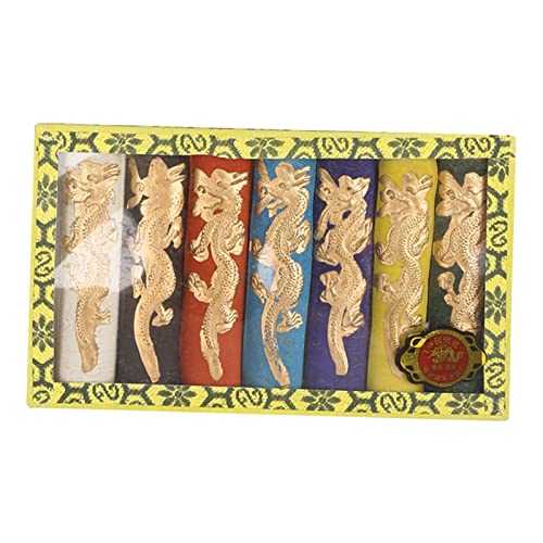 Adoorniequea 7 pezzi di inchiostro cinese a colori per calligrafia per artigianato da colorare disegno