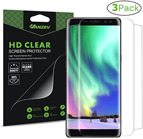 VANZEV Galaxy Note 8 Screen Protector [3 Pack] [Not Glass], Fulledge Case-Friendly/Soft Flexible Full Coverage/HD Clear Screen Protector Film for Samsung Note 8 [Easy Bubble-Free Installation]