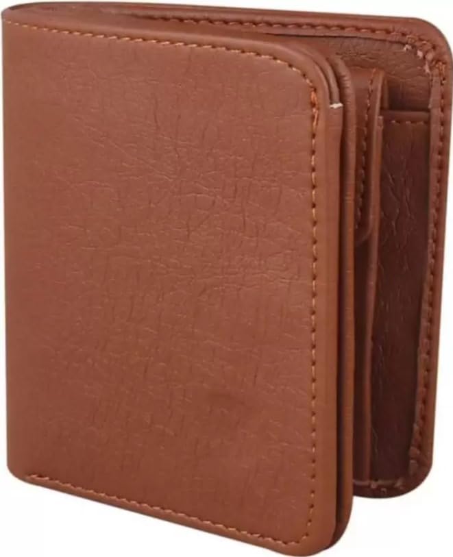 wildmart Men's Stylish Casual Brown Artificial Leather Wallet - Durable & Sleek Design-picture-49