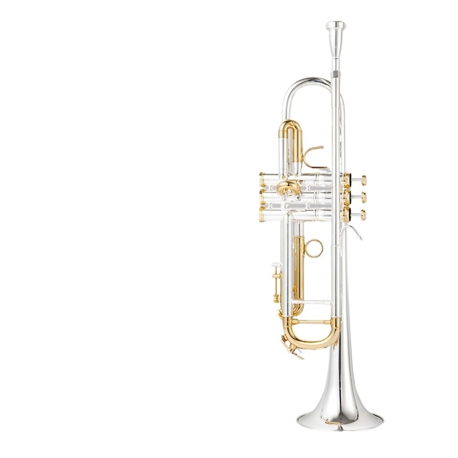 trompeta estándar Si bemol banda de música para principiantes prueba de rendimiento profesional llaves doradas plateadas