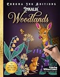 Inkalia Woodlands: Relaxing Nature Activity Ink Tracing Coloring Book for Adults and Women: 38 Botanical and Naturalist Scenes | Stress Relief Art for Women | Cozy Spaces Coloring | Bold and Easy for Nature Lovers