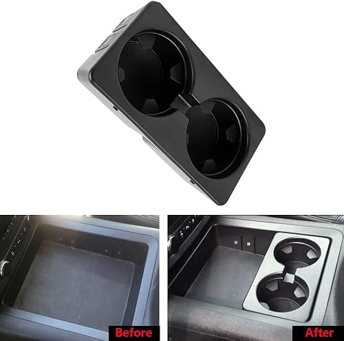Miniatura 6 de Soporte de goma para consola central de fila delantera, para automóvil, camión, bebida, insertos de goma, repuesto de doble soporte para tazas