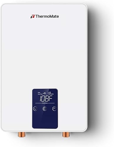 Vista 30 de ThermoMate Calentador de agua eléctrico con mini tanque, 1.32 galones, pequeño calentador de agua debajo del fregadero para punto de uso, agua