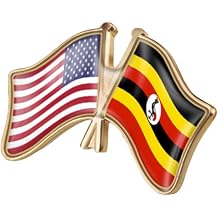 vmcoatdu USA American and Germany Deutschland Friendship Flag Cross Connection Pin Brooch Badge for Hat Cap Clothing Backpack Pin