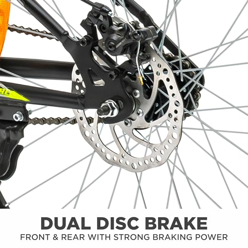 Image of KROSS Mountracer 29T Unisex Matt Black Single Speed MTB | Steel Frame with Dual Disc Brakes and Front Suspension with Lockout | Ideal for 15+ Years
