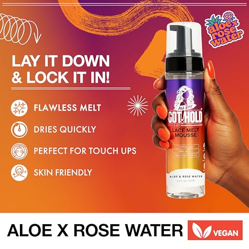 Image of Lace Melt Mousse 8.5 Fl Oz | Smooth Lace Blend & Frizz Control, Quick Dry, Aloe & Rose Water, Vegan, Cruelty Free