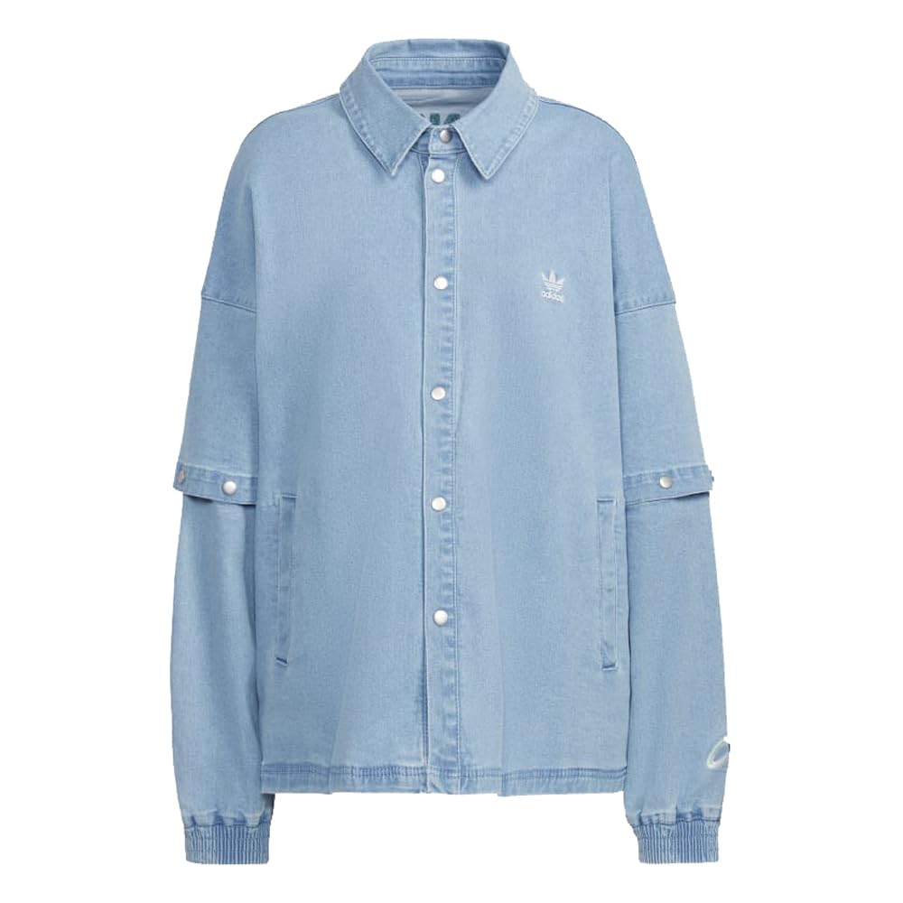 Women's Always Original Denim Track Jacket, Washed Out Blue Denim, X-Small