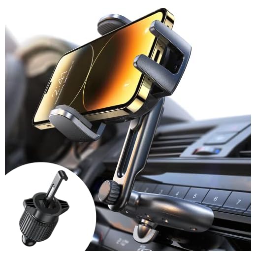 LISEN CD Phone Holder for Car Phone Holder Mount