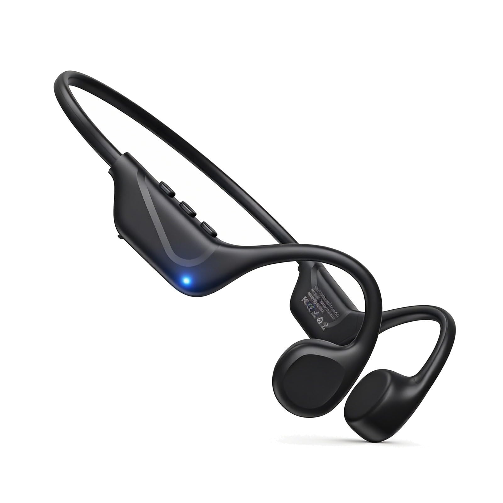 Xmenha Oreillette Bluetooth Écouteur sans Fil pour Sport, Casque Bluetooth sans Fil Contrôle Tactile Étanche, avec Réduction de Bruit Écouteurs de Sport à Conduction osseuse pour la Course à Pied，Gym