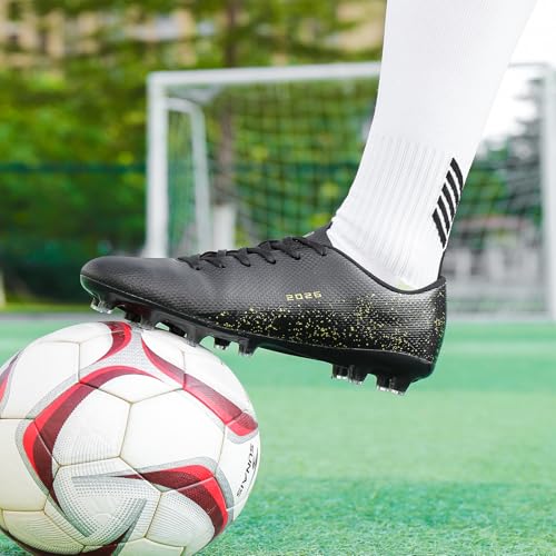 Image of Mens Soccer Cleats Womens Indoor Soccer Shoes Wide Baseball Turf Shoes Adult Youth Rugby Shoes Big Boys Small Spikes AG TF Football Boots