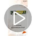 Image of Freshee Aluminium Foil Paper for Food Wrap 1 Kg Gross | 18 Micron Roll for Roti Paratha Sandwich Wrapping Cooking Baking Grilling | Hygienic Foil for Kitchen Office School Use | Keep Food Fresh & Warm