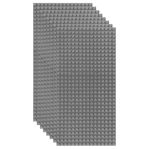 HUIZDQ 8 Piezas Placas básicas clásicas para Clavos de construcción, 100% Compatible con Todas Las Marcas Grandes, con 32 X 16 boquillas, Gris
