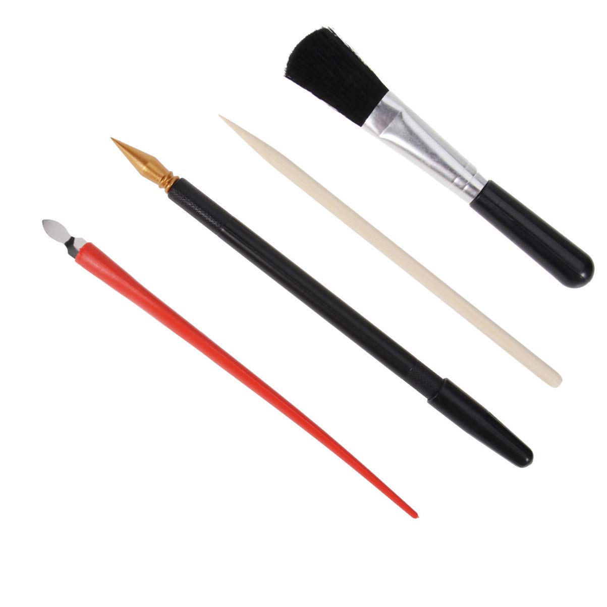 EXCEART 4PCS Scratch Painting Art Tool Scratching Drawing Tool Scratch Art Pen Scratch Stick Sketch Arts Set with Scraper Pen Black Brush for Sketch Art Painting Papers Painting Drawing Boards
