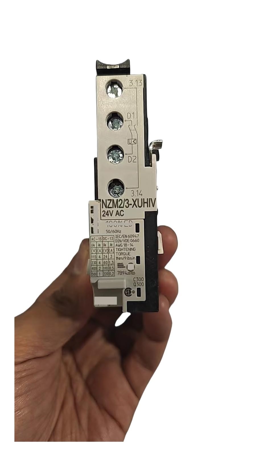 Déclencheur NZM2/3-XUHIV24AC bobine de commande à minimum de tension 24AC pour disjoncteur boîtier
