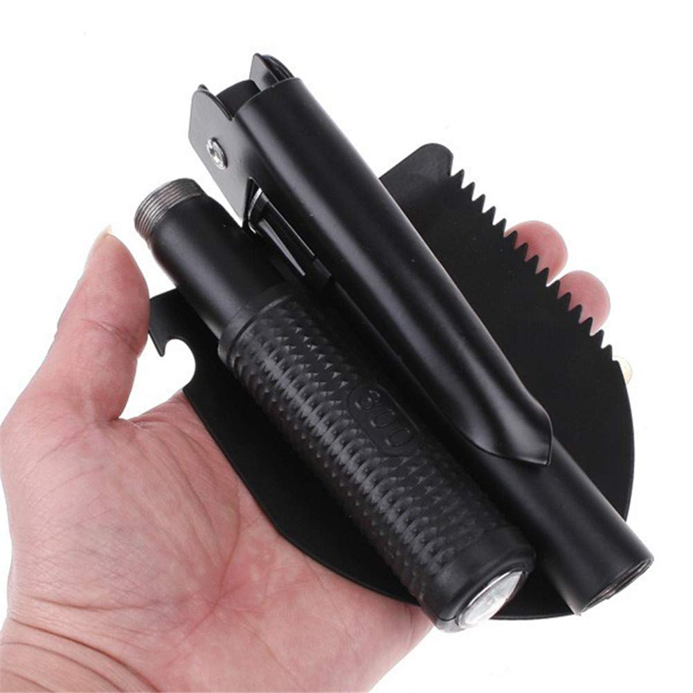 Attrezzi da Giardino Mini-Militare Portatile Pieghevole Pala di Sopravvivenza di Emergenza della Forcella cazzuola per Campeggio Esterno Tool - 2 Pezzi