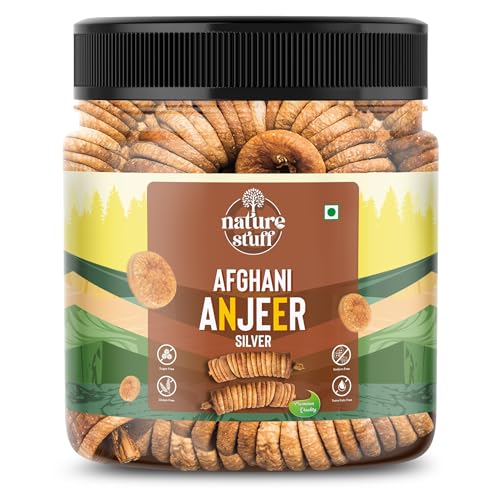Image of Afghani Anjeer 200g Soft and Juicy Dry Figs | Big Size Natural Sweet Dried Figs | Suitable For Snacking Cooking Sweets Milkshakes