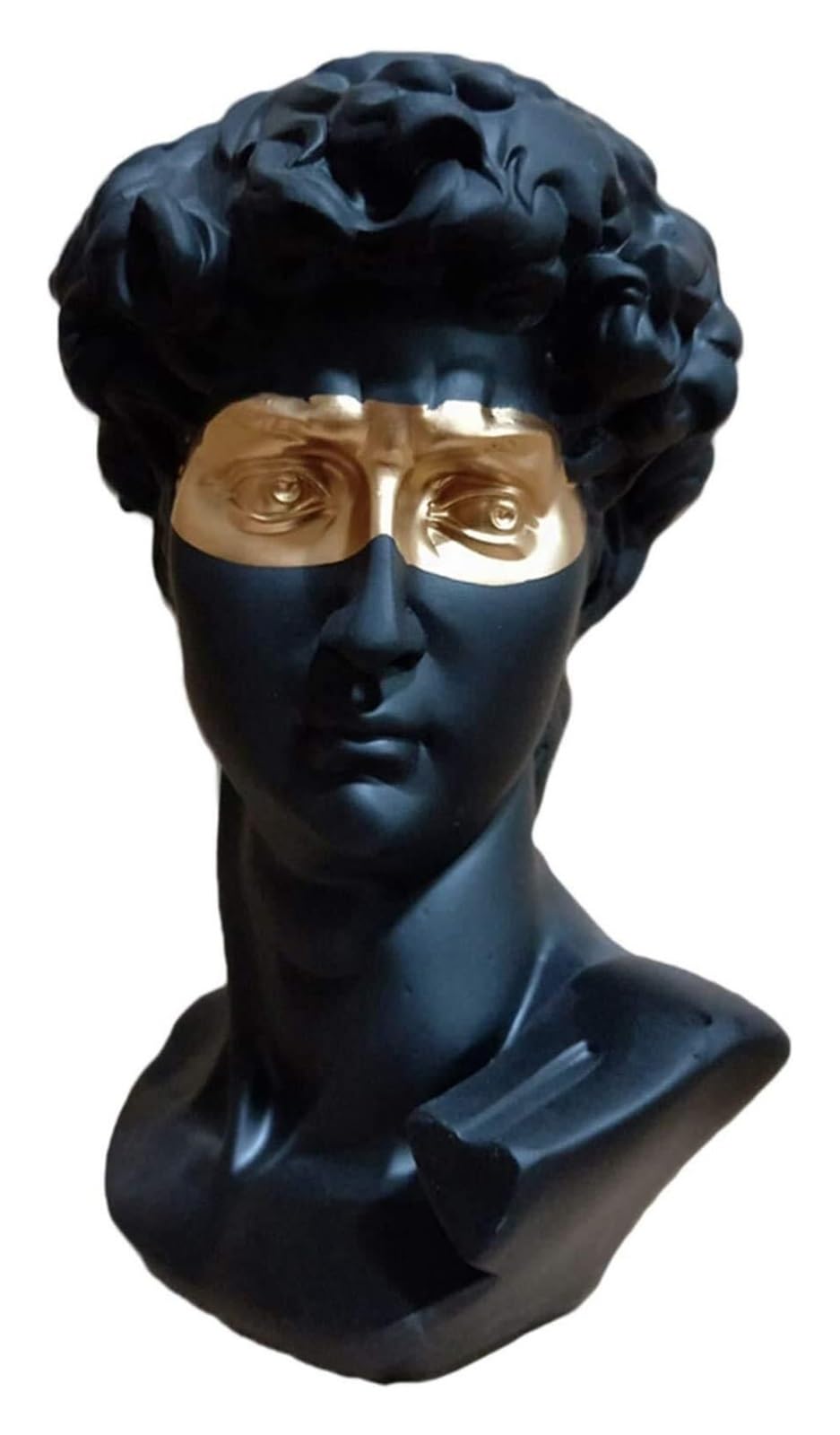 Decoración para el hogar Estatua de Cabeza David Griego Classis Moderno Simple Negro Regalos para recién Casados