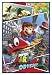 Produktbild Close Up Super Mario Poster Odyssey Collage (94x63,5 cm) gerahmt in: Rahmen blau