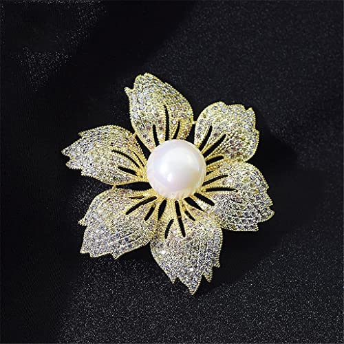 Broche bauhinia rétro pour robe costume et manteau femme