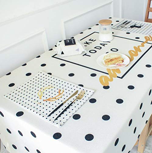Nappe rectangulaire moderne contre les rayures de table basse et tissu de table à manger