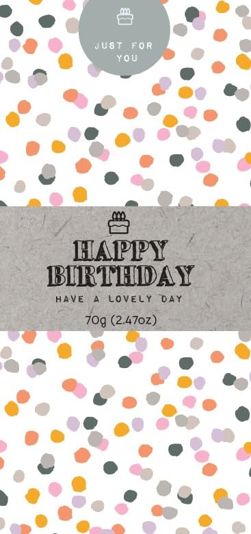 Just For You - Happy Birthday Milk Chocolate Bar 70g x 1