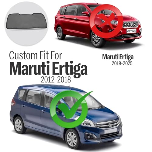 Image of Autofact Dicky Curtain for Maruti Ertiga 2012-2018 | Custom Fit Rear Windshield Sunshade | UV & Heat Protection | Foldable Mesh | Privacy & Cooling Car Accessory