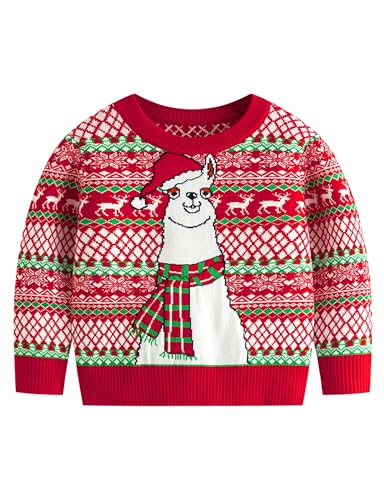 Image of Remimi Kids Christmas Sweater for Toddler Girls Boys Holiday Pullover Top
