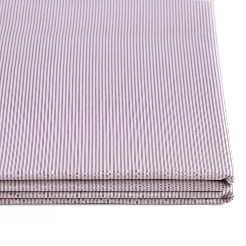 Image of Tommy Hilfiger - Full Size Sheets Set, Crisp & Tailored Cooling Sheets w /a Naturally Smooth Cotton Percale Lightweight Feel - Bed Sheets w /Matching Pillowcases & Fitted Sheet (Ithaca Stripe Red)