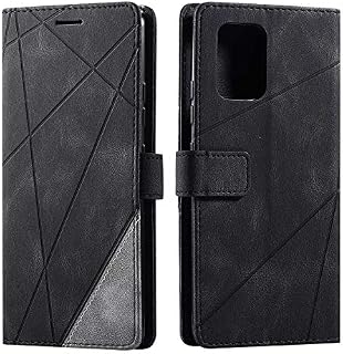 Galaxy S10 Lite Case, SONWO Premium Leather Flip Wallet Case Magnetic Closure Card Slots Kickstand Phone Case for Samsung Galaxy S10 Lite, Black