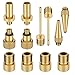 SuMille 12pcs Bicicletta Adattatore Valvola Pompe Set in Puro Rame Nessuna Aria leckage, Nessuna scolorimento DV AV SV valvola Adattatore per compressore Pompa per Bicicletta Stand Pompa AUT