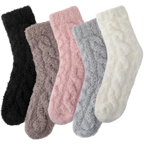 Clothirily Fuzzy Socks for Women, Cozy Fluffy Slipper Socks Gifts for Women - image 1