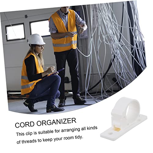 Angoily 20Pcs Prendedor Organizador De Fone De Ouvido Fixação De Cabo Doméstico Clipes De Fio Pegajo
