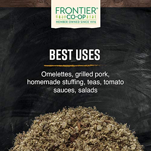 Frontier Co-op Sage Leaf, Crushed, Kosher | 1 lb. Bulk Bag | Salvia officinalis L. - Image 6