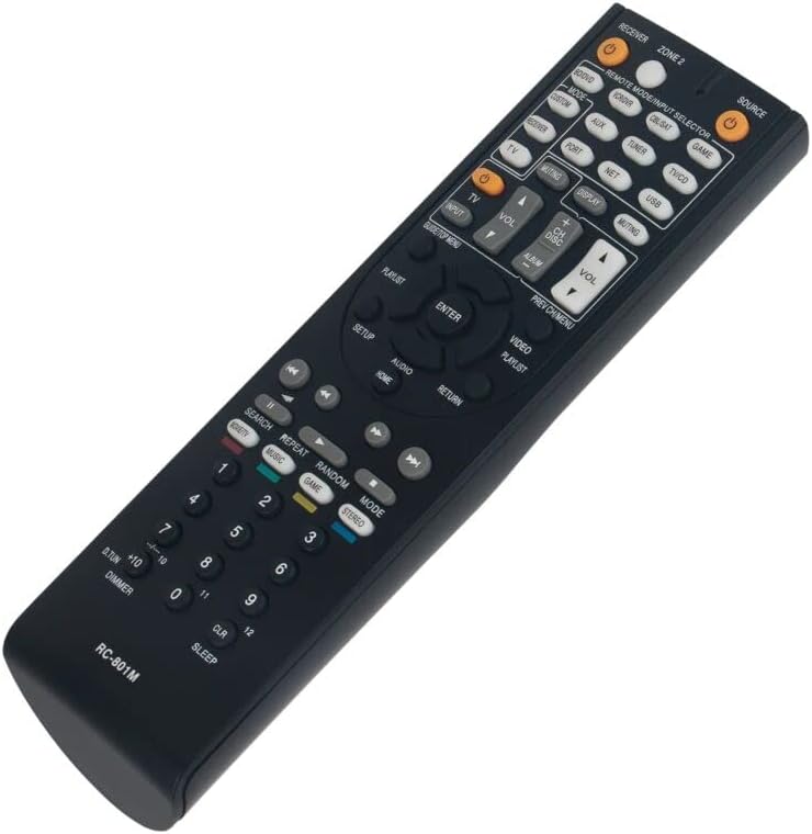 Replacement Remote Control Replace for TV/Audio/Projector RC-801M for Onkyo AV Receiver HT-RC360 TX-NR509 HT-R648