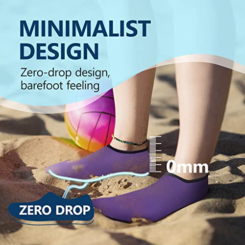 Image of JACKSHIBO Water Shoes for Women Men Quick-Dry Swim Shoes Beach Water Socks | Aqua, Swimming, Yoga, Surf, River, Lake, Kayak, Pool Socks, Cruise Essentials, Sport, Adult, Unisex, Cute, Barefoot, Vacation