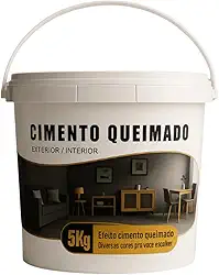 Revestimento Cimento Queimado Piso E Parede Pronto Pra Uso 5Kg