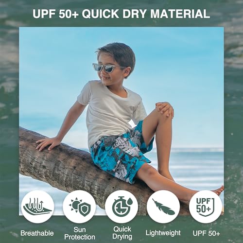 Image of Kanu Surf Boys' Paradise Floral Swim Trunk