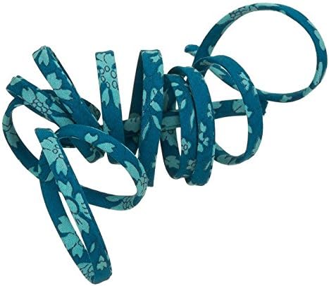 Liberty of London Teal Capel D Print 4mm Ribbon Cord 1m