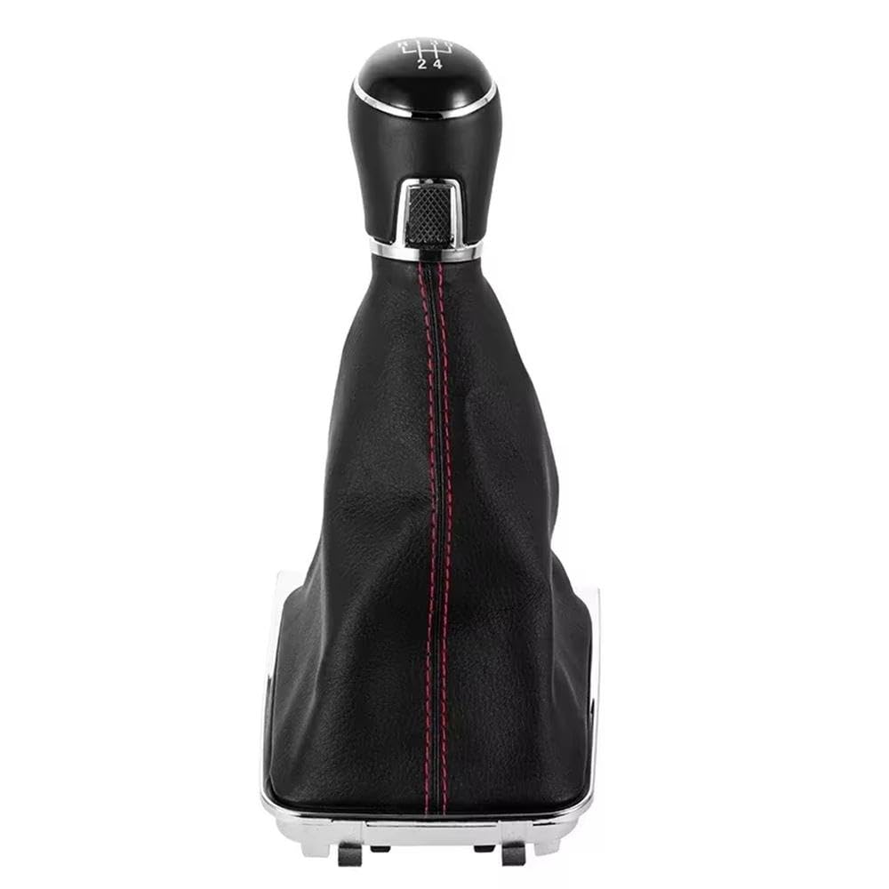 Poanbcgy 5Speed Auto Parts For Golf 7 Mk7 2013-2018 Lever Dust Boot Cover Manual 5 6 Speed Leather Gear Shift Knob(5Speed)