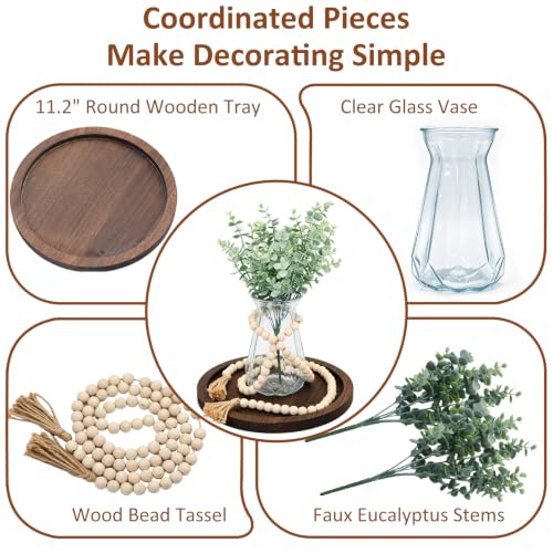 Rustic Modern Farmhouse Table Centerpieces Decor Set of 4 for Living Room - image 4