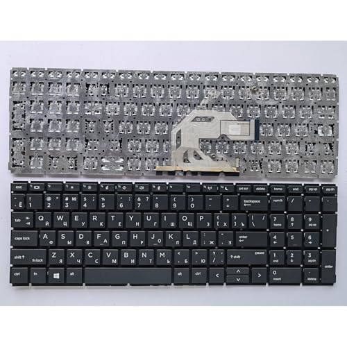 HP Probook 450 G6 455R 455 G7 HSN-Q25C HSN-Q22C HSN-Q16C HSN-Q17C 用 US/RU キーボード(Black RU)