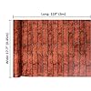 LEPENDOR 17.7" X 157” Red Brick Decorative Wallpaper Self-Adhesive Wallpaper Printed Stick Paper Easy to Apply Peel and Stick Wall Paper - 0.45 x 3 m, Red Brick #4